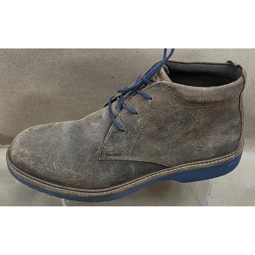 Ecco Jeremy (Sz 44 US 10) Hybrid Chukka Boots Brown Leather Lace Up Ankle